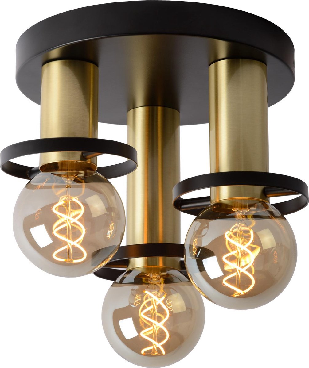 Lucide anaka - loftslampe (loftslampe) - ø 30 cm - 3xe27 - sort