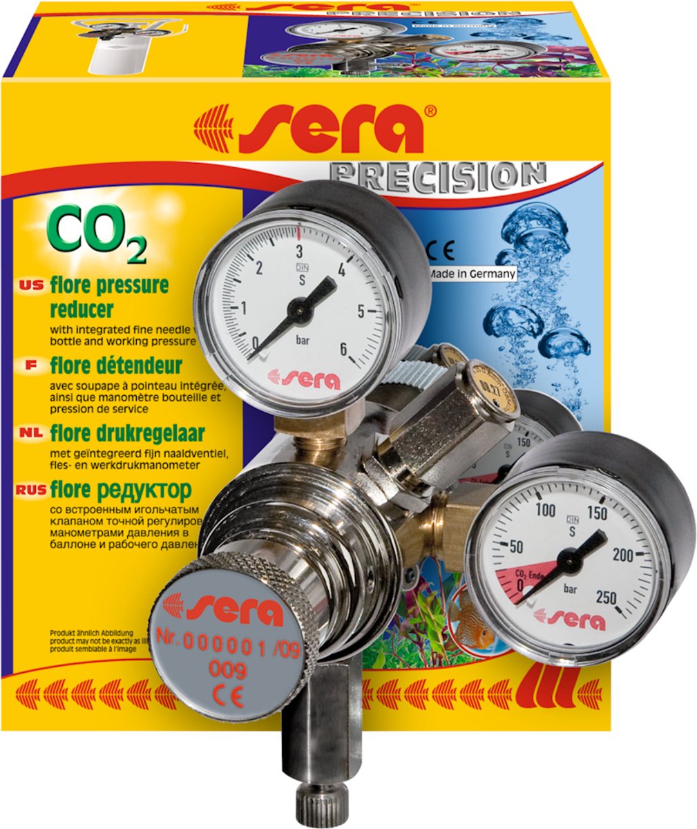 Sera flore co2 trykregulator til ekstern ventil