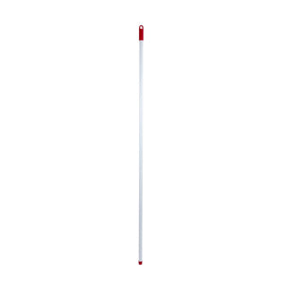 Luva kosteskaft metal hvid 140cm med skruegevind