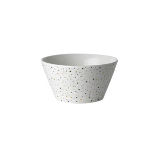 Hollandsk rose amsterdam loft skål 10 cm hvid glitter | 2 stk