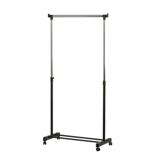 V-delt tøjstativ 84x170x43 cm sort