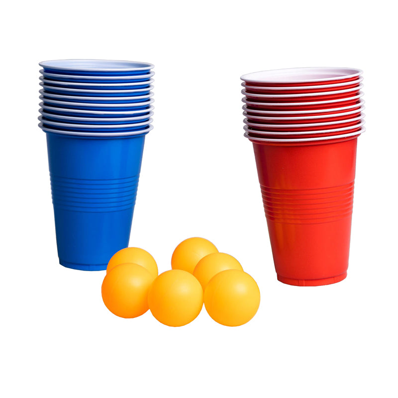 Klovne spil øl pong 20 kopper 6 bolde