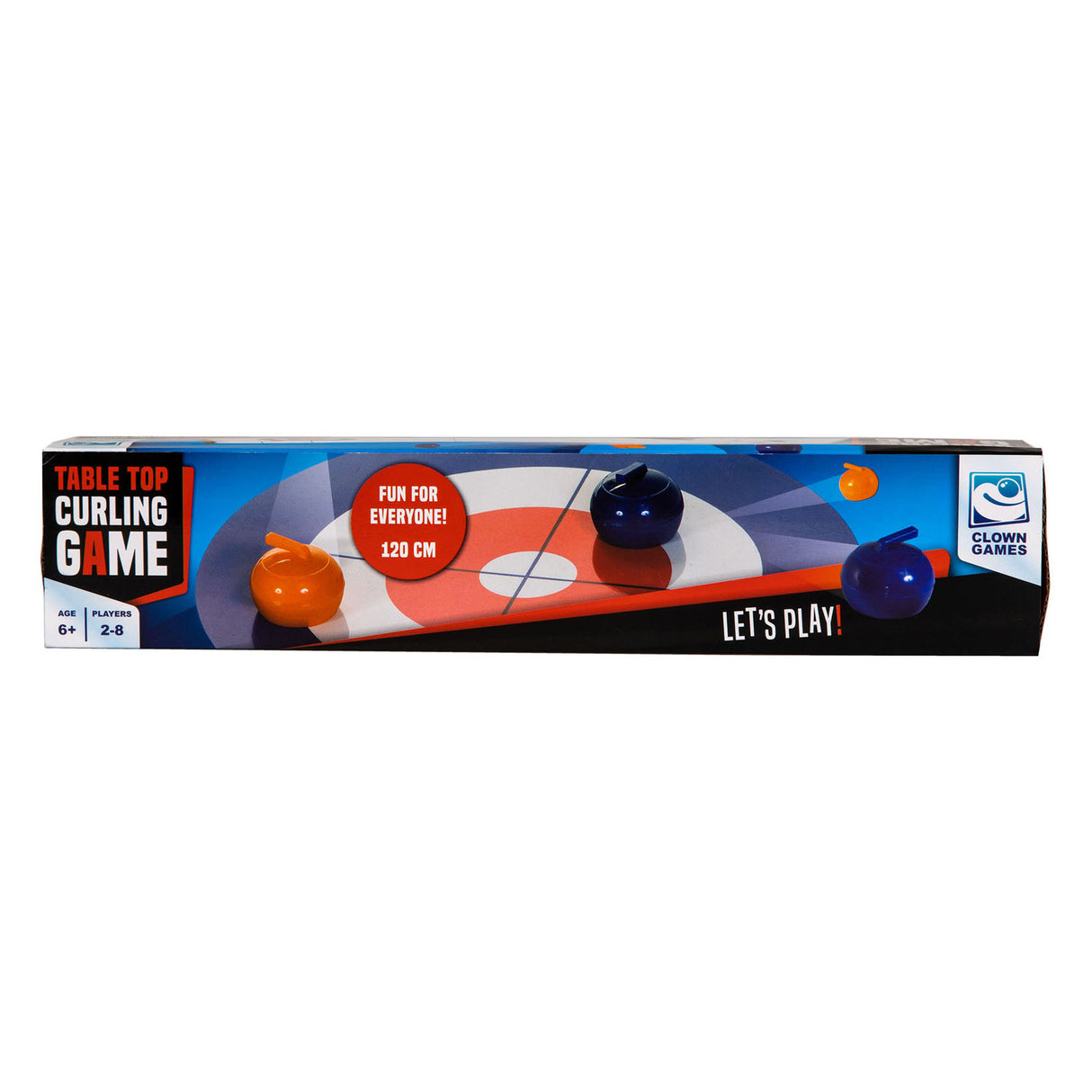 Klovnespil bord curling spil 120cm