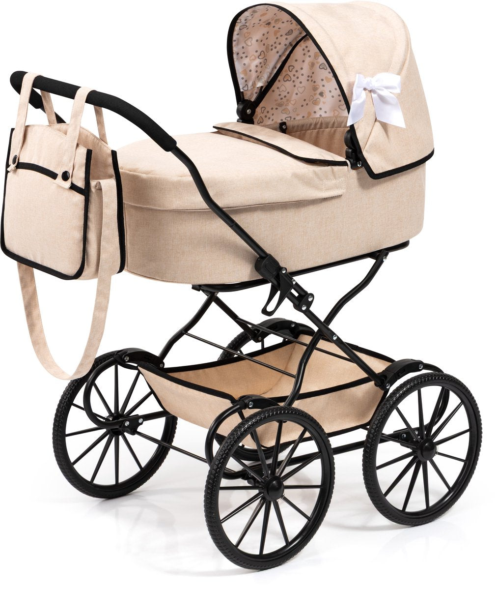 Bayer design klassisk beige dukkevogn