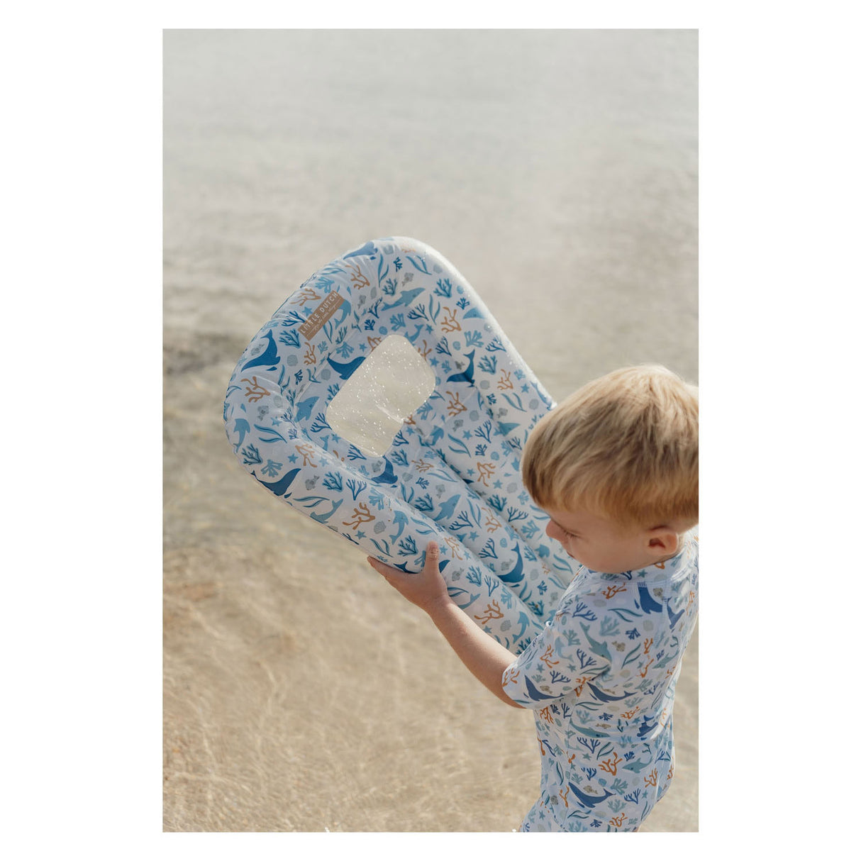 Little Dutch Ocean Dreams luftmadras blå