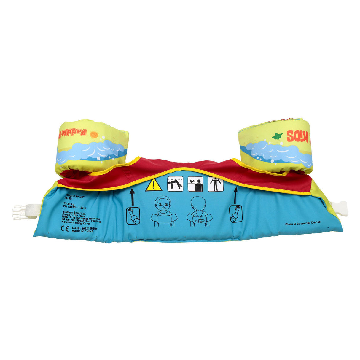 Body handske paddle pal redningsvest krabbe, 3-6 år