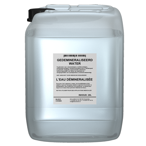 Bleko demineraliseret vand 20l