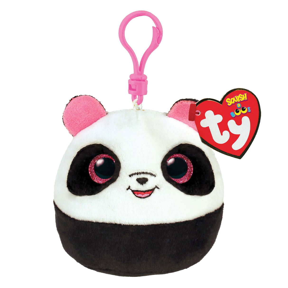 Ty Beanie Ty Squish a Boo Clip Bamboo Panda, 8 cm