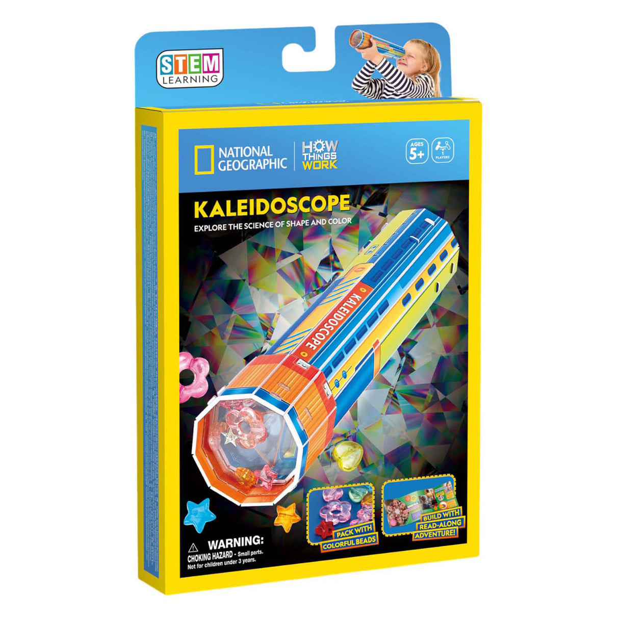 Kubisk sjovt 3d-puslespil nationalt geografisk stilk-kalejdoskop