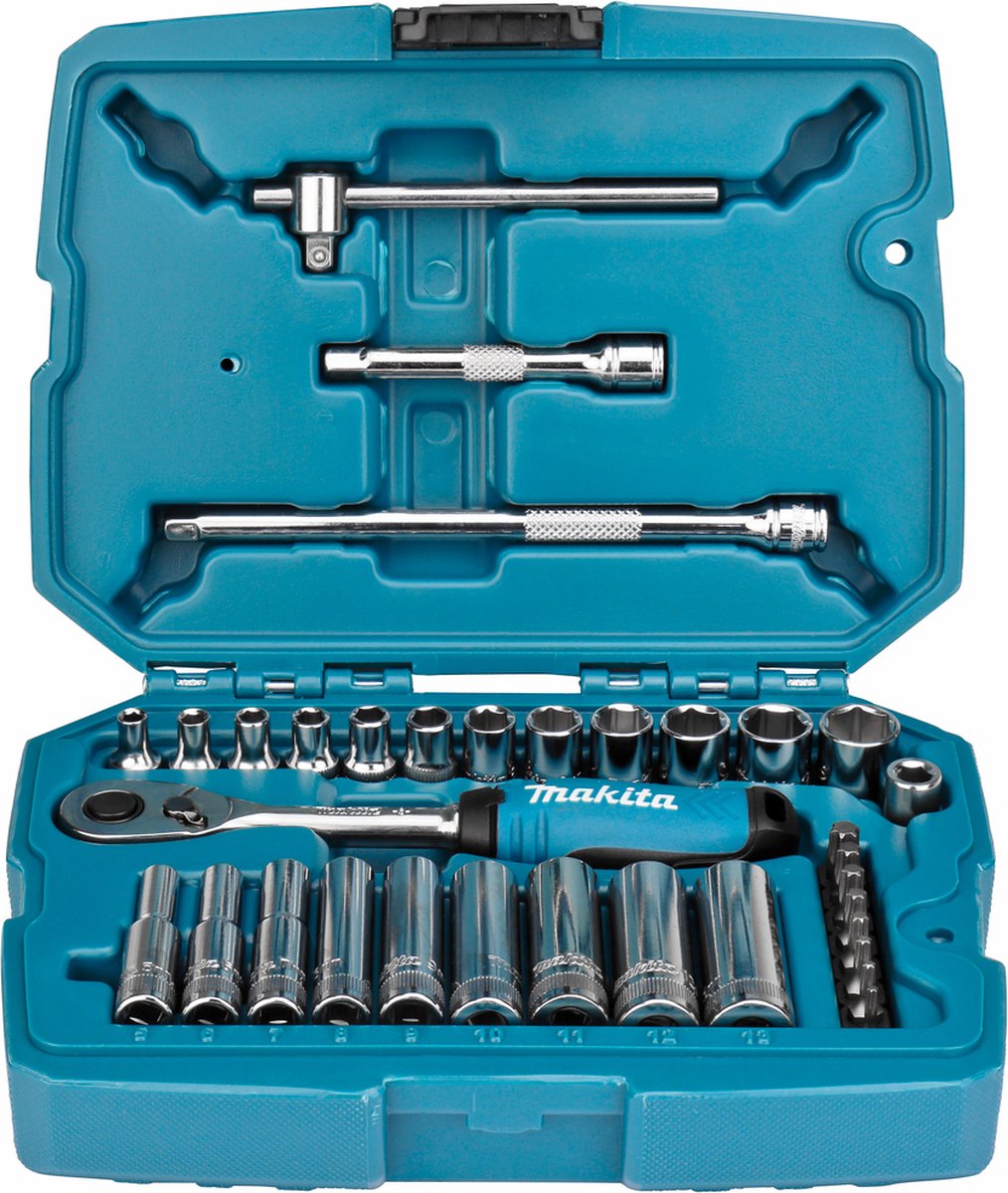Makita b-65567 fatningssæt 1 4 vk 34-delt