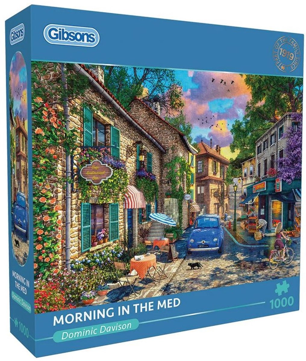 Gibsons - morning in the med (af dominic davison) - 500xl brikker 67×49cm (b×h) - puslespil for voksne