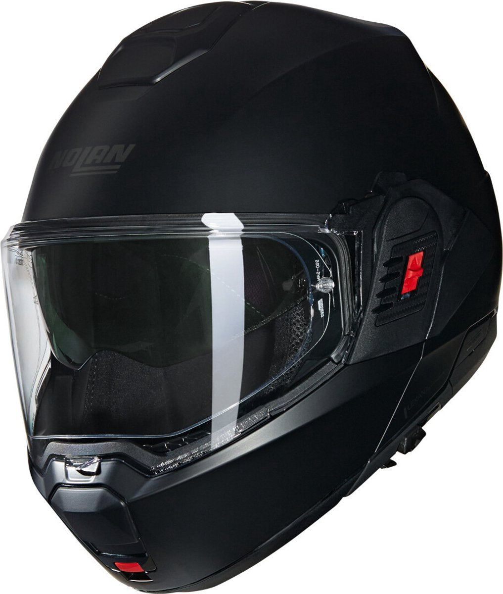 Nolan n120-1 classico 302 m mat sort modulsystem hjelm motorcykel hjelm