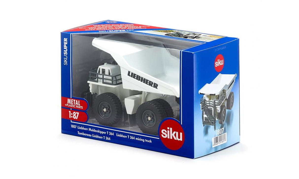Siku 1807 liebherr t 264 tipvogn med vippecontainer 164x92x84mm