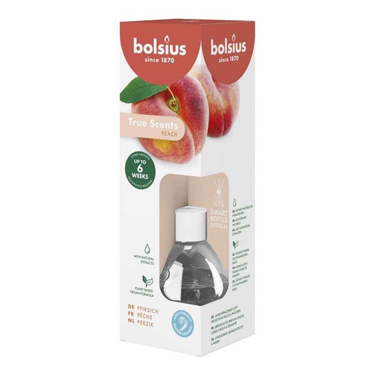 Bolsius aroma diffuser 60ml ægte dufte fersken