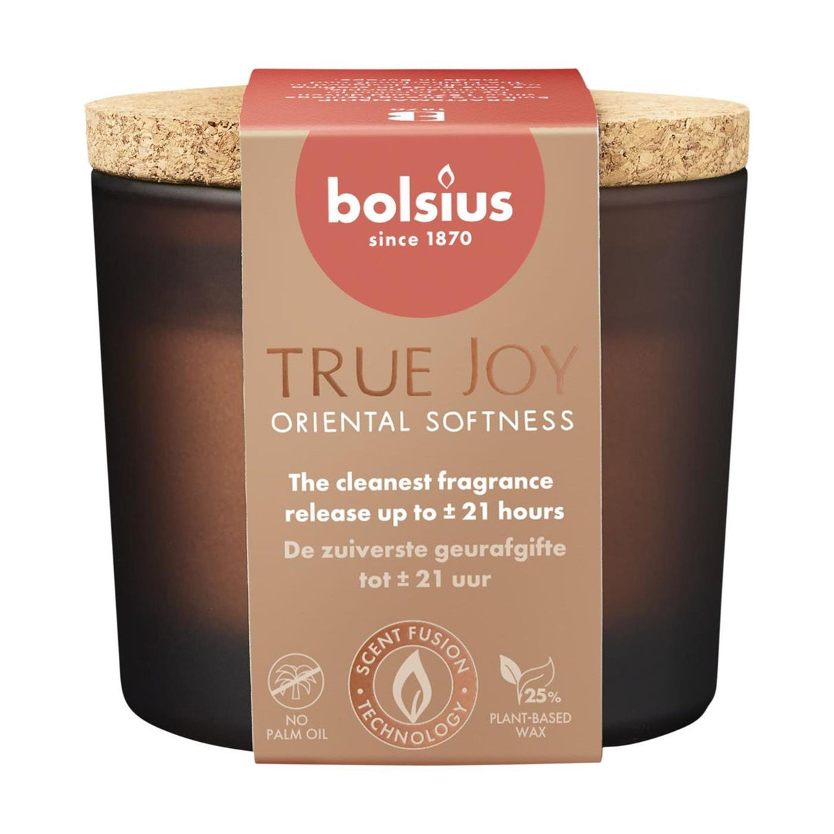 Bolsius duftglas + låg 66 83 orientalsk blødhed