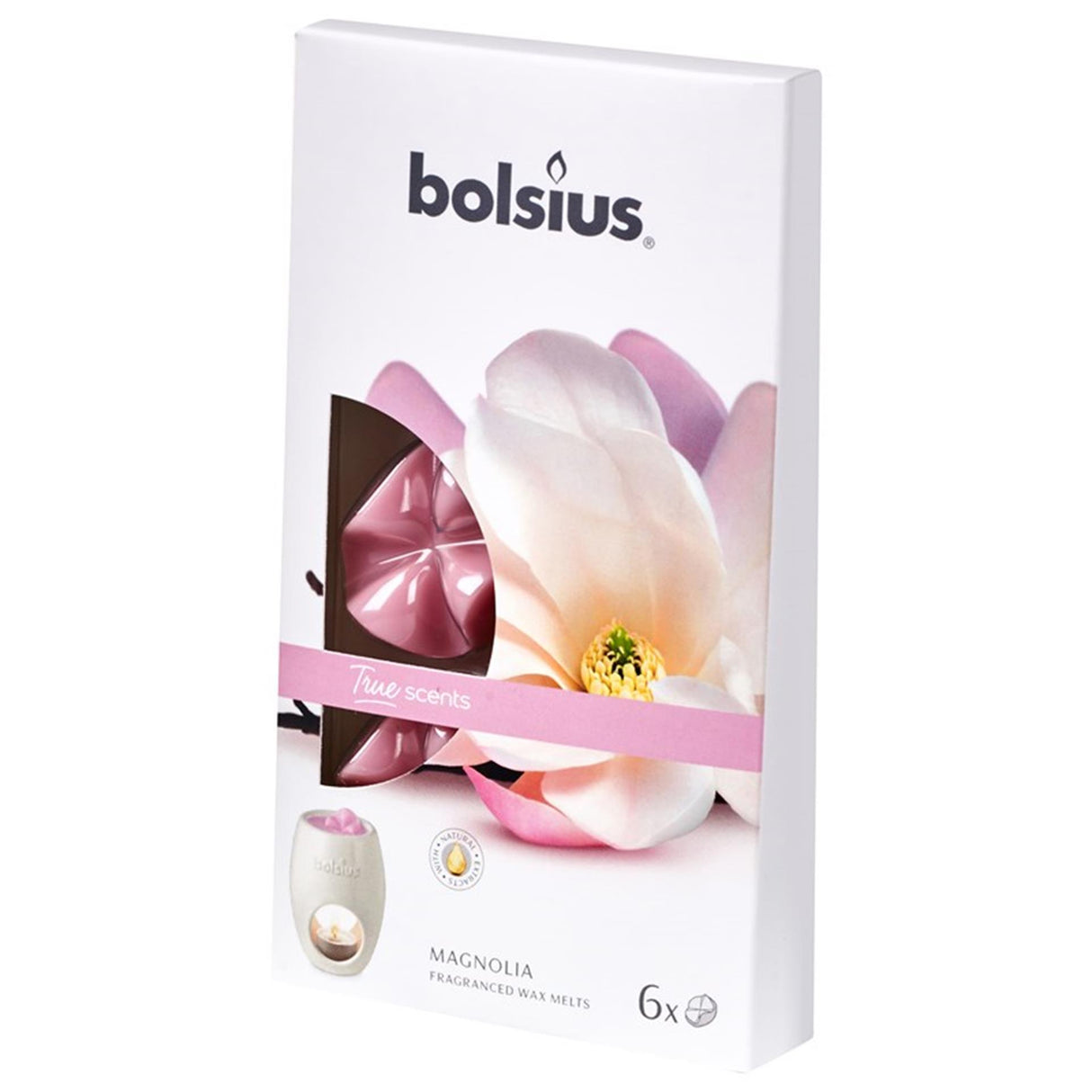 Bolsius smeltelig duftende voksmagnolia 6 stk