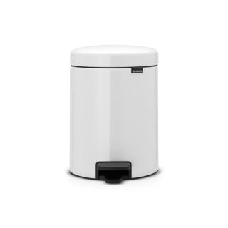 Brabantia pedalspand newlcon 5 ltr hvid med plastik inderspand