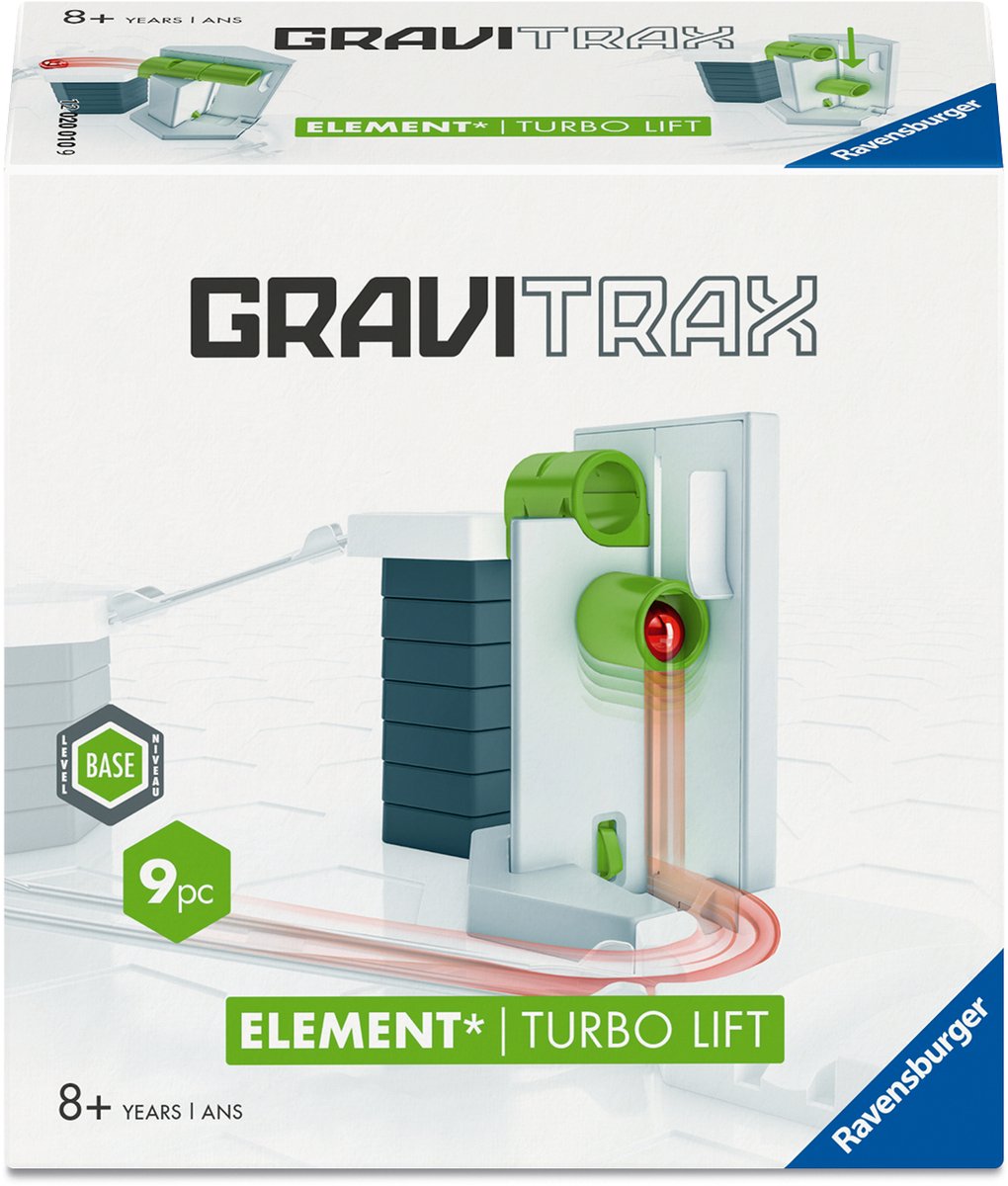 Ravensburger – gravitrax base element turbo lift – forlængelse – fra 8 år