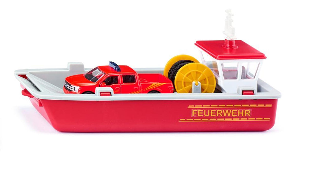 Siku 2117 brandbåd + pick-up 25,2 cm