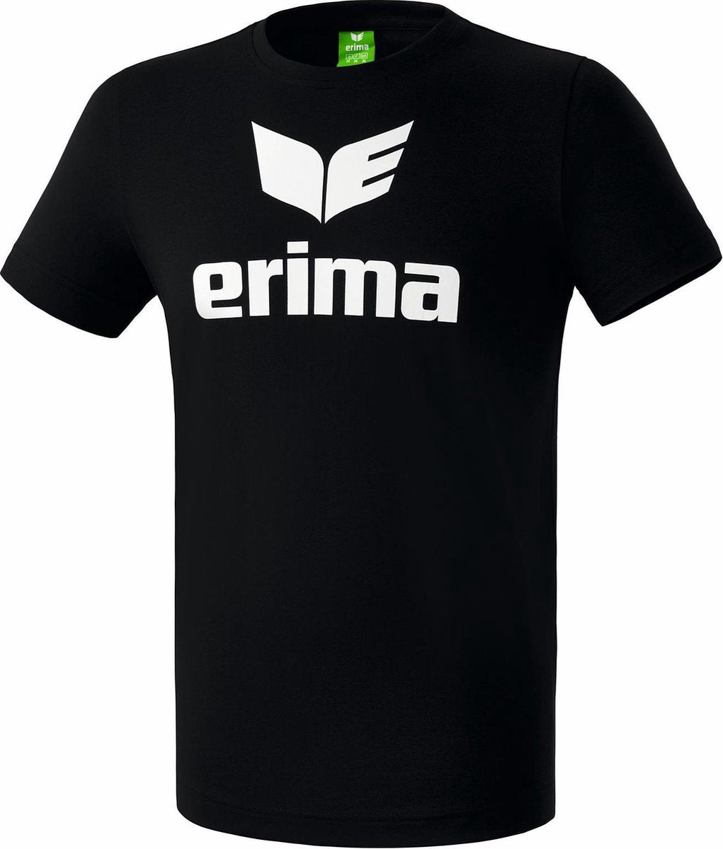 Erima promo t-shirt mænd - sort og hvid | størrelse: xl