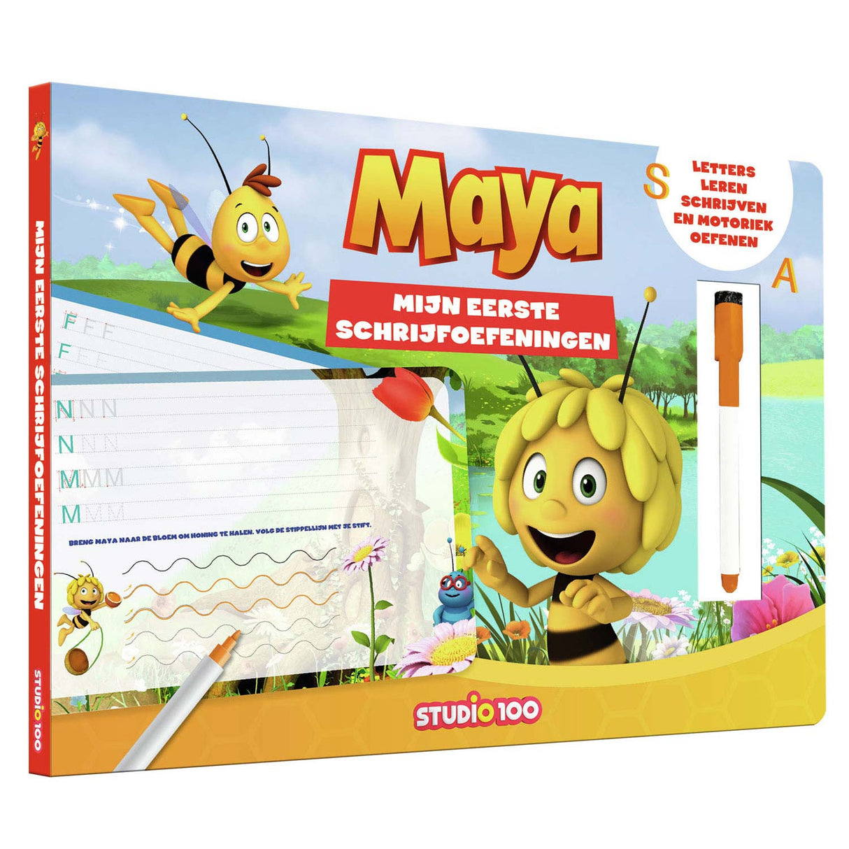 Studie 100 maya the bee board book - skriv og slet