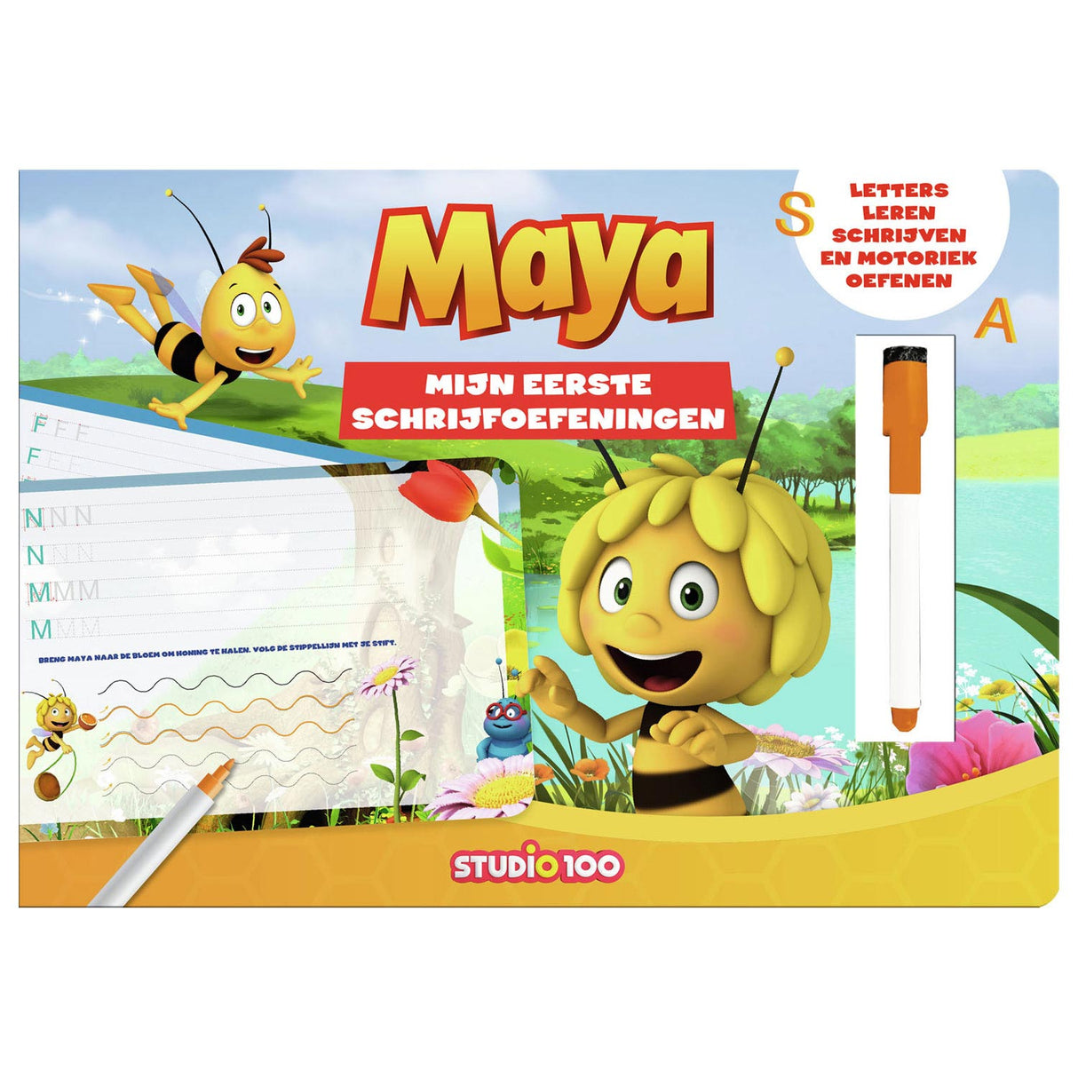 Studie 100 maya the bee board book - skriv og slet