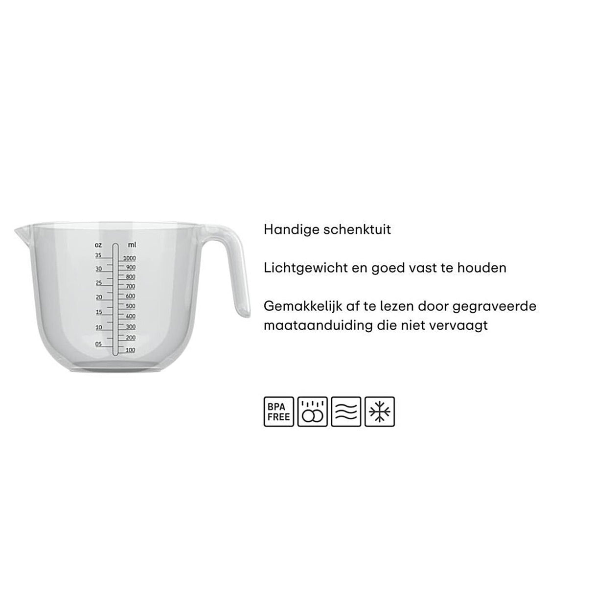 Mepal målebæger chef it 1l - klar