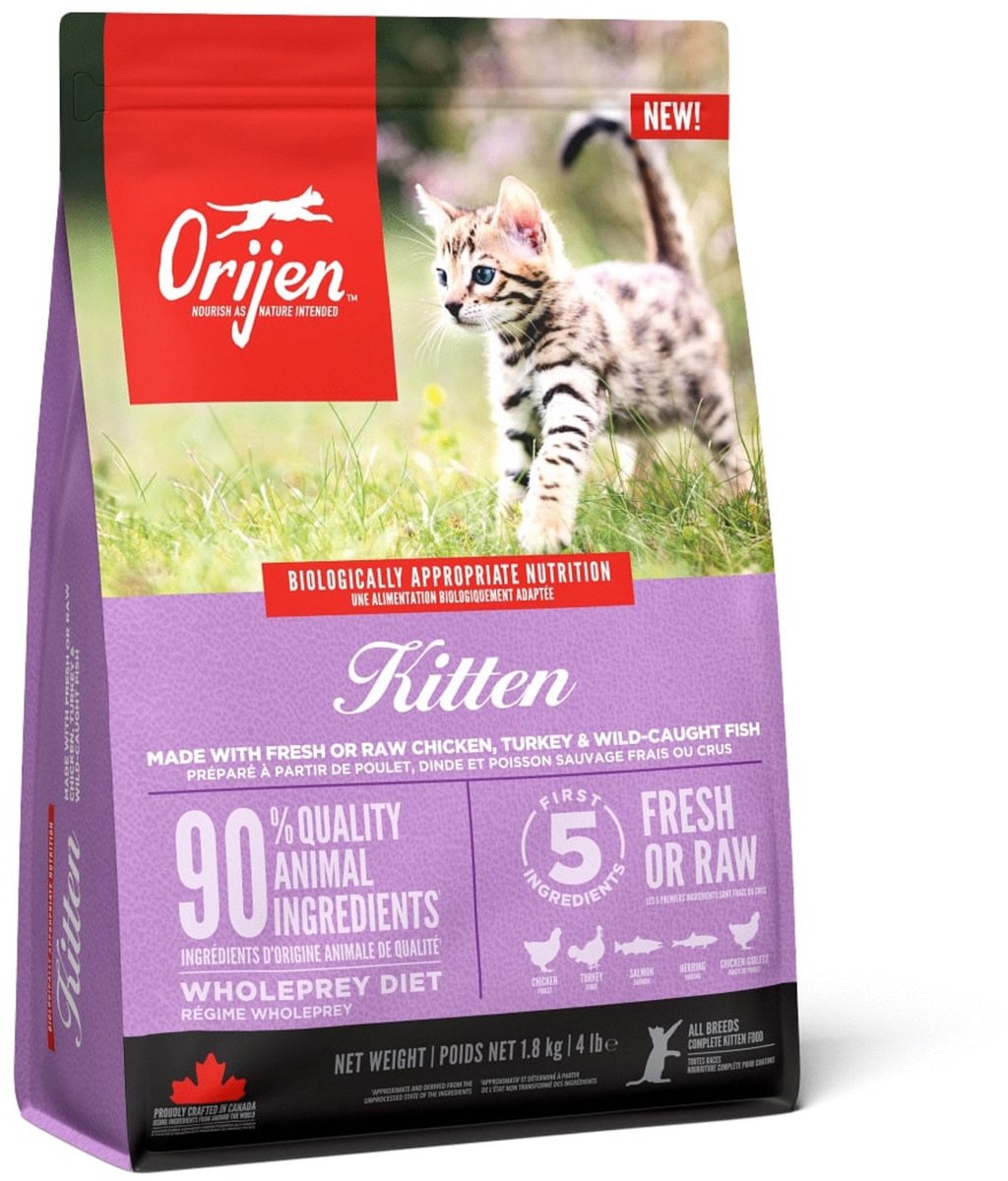 Orijen killing kylling kalkun laks - kattefoder - 1,8 kg