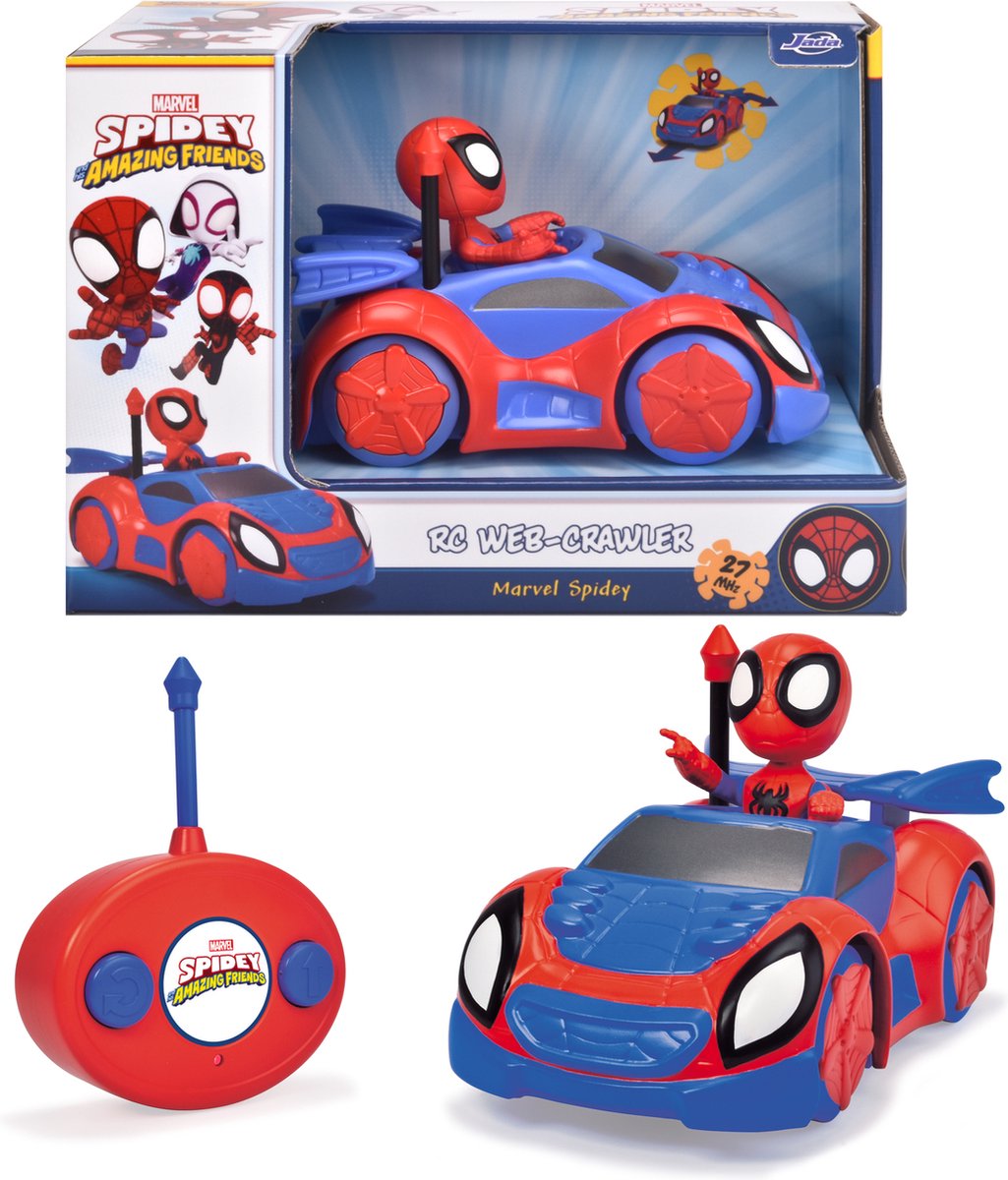 Dickie Jada Toys - RC Spiderman Spidey Web Crawler - styret bil