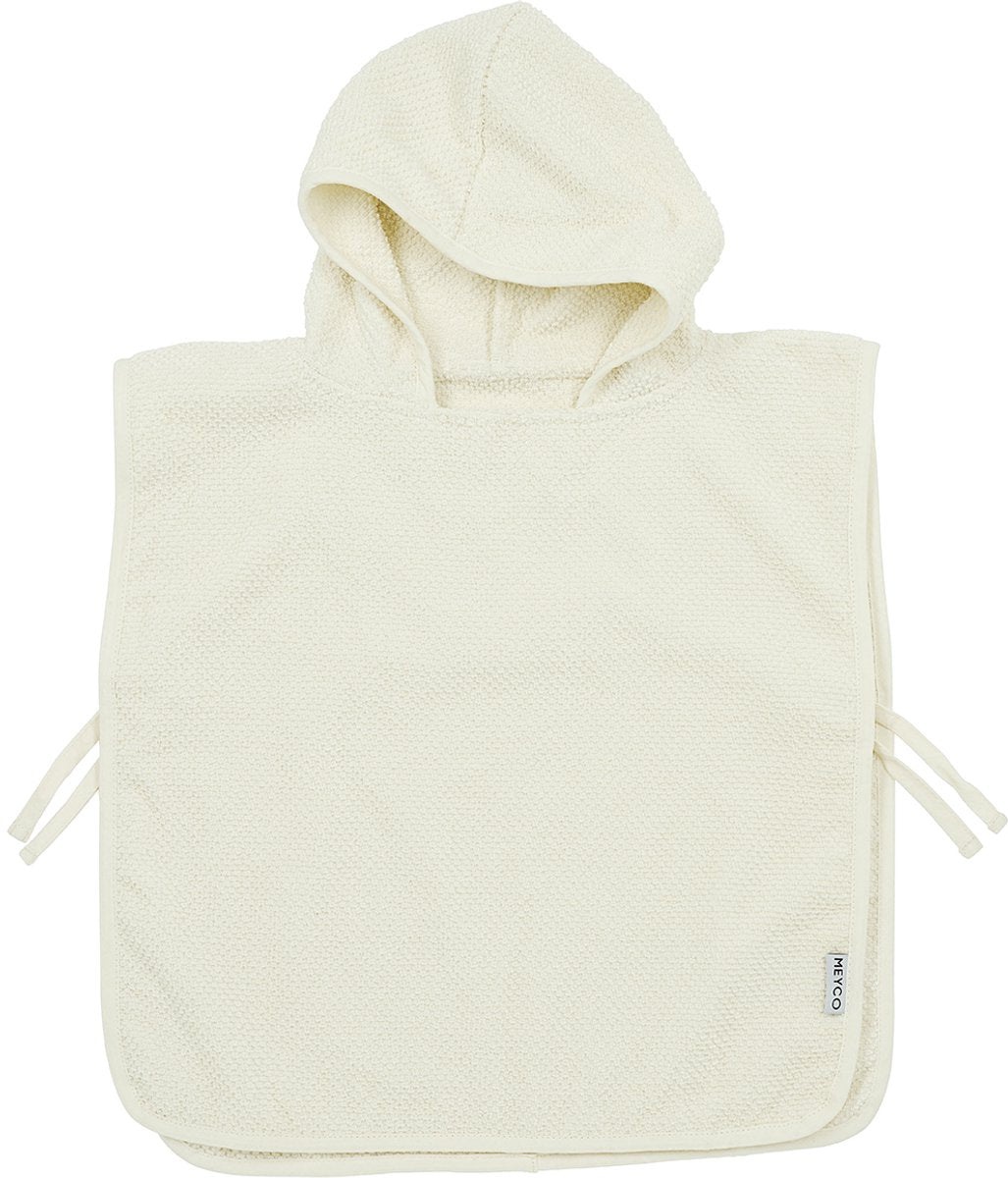 Meyco baby popcorn badeponcho - naturlig - 1-3 år