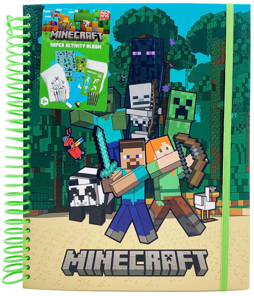 Umærket sans marque minecraft super aktivitetsbog med klistermærker