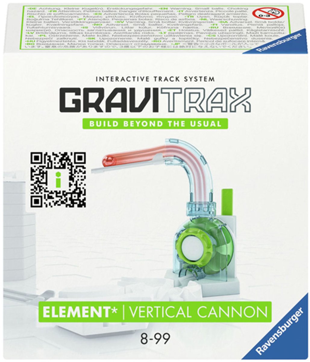 Gravitrax vertikal kanon - udvidelse af kuglebane - pædagogisk legetøj - 8+ år