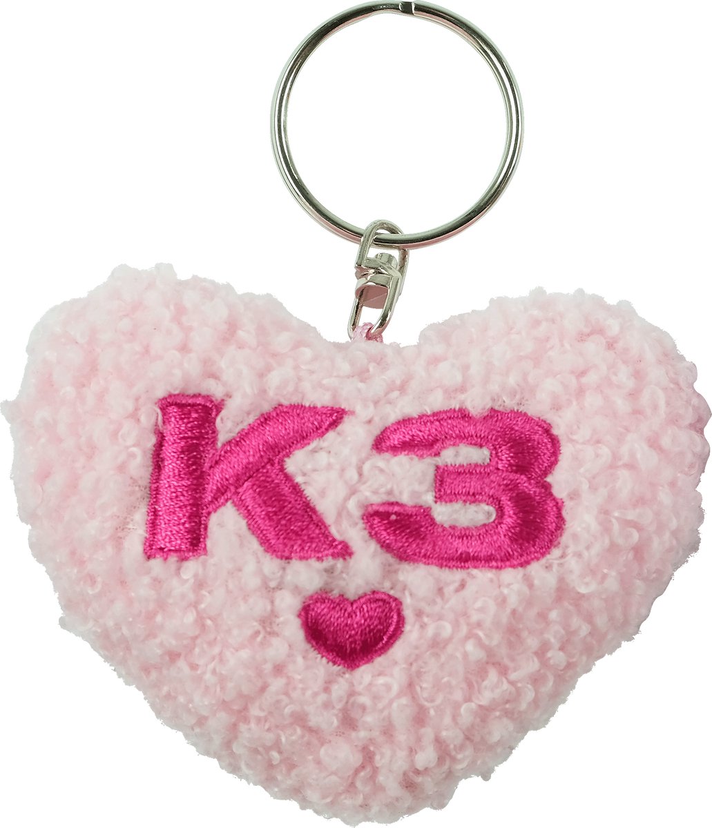 K3 nøglering plyshjerte