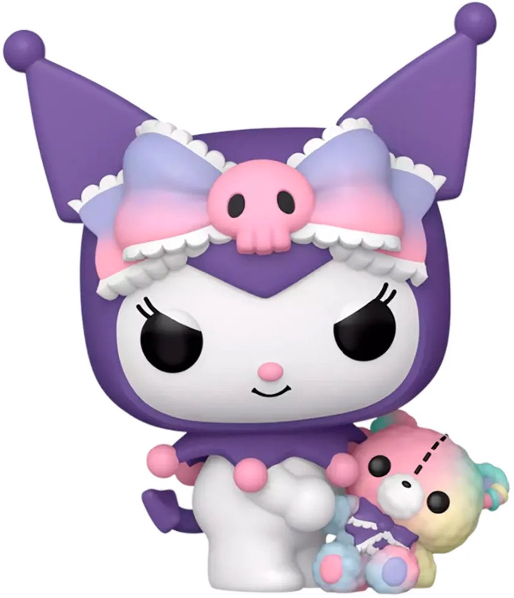 Funko hello kitty kuromi med bjørn vinyl figur 129 unisex pop! - neutral - standard