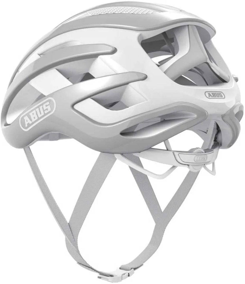 Abus cykelhjelm airbreaker pure grey l - 59-61 cm - grå - velegnet til brug på racercykler - gruscykler - 230 g