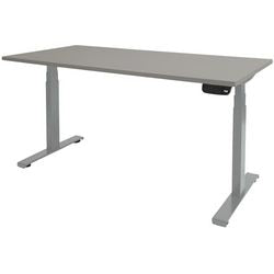 Zit-sta-bureau schaffenburg dextro plus t-voet grijs
