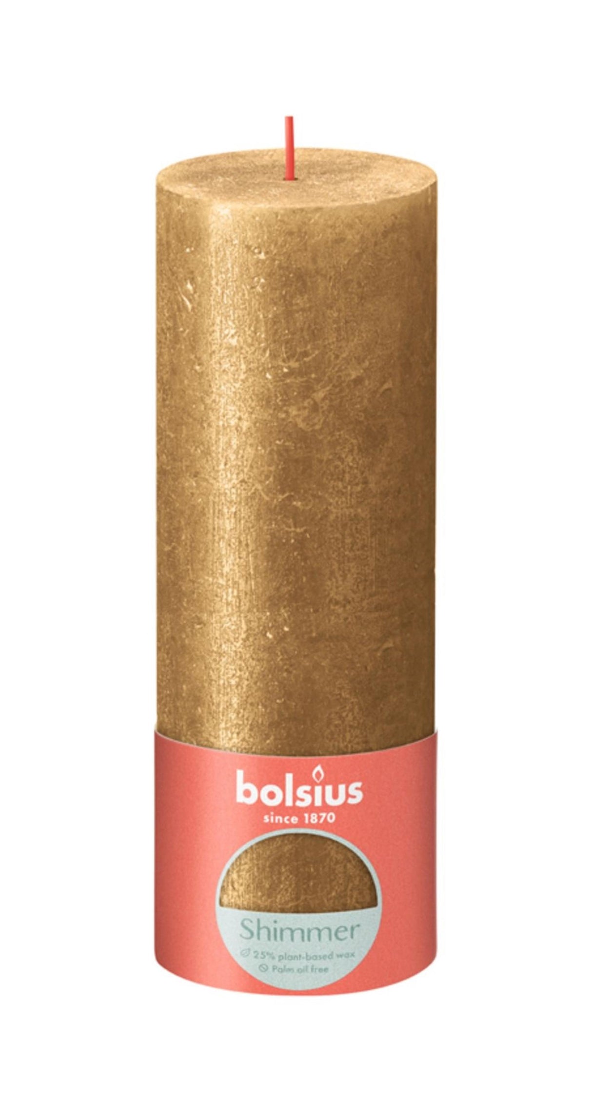 Bolsius rustikt lys 190 68 guld