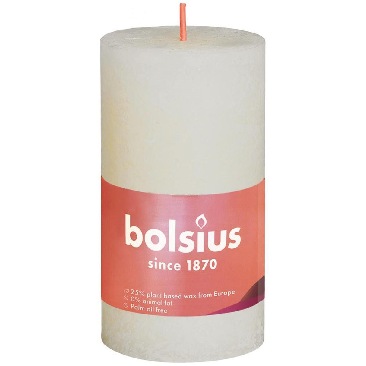 Bolsius shine kollektion rustik søjlelys 100 50 blød perle - blød perle