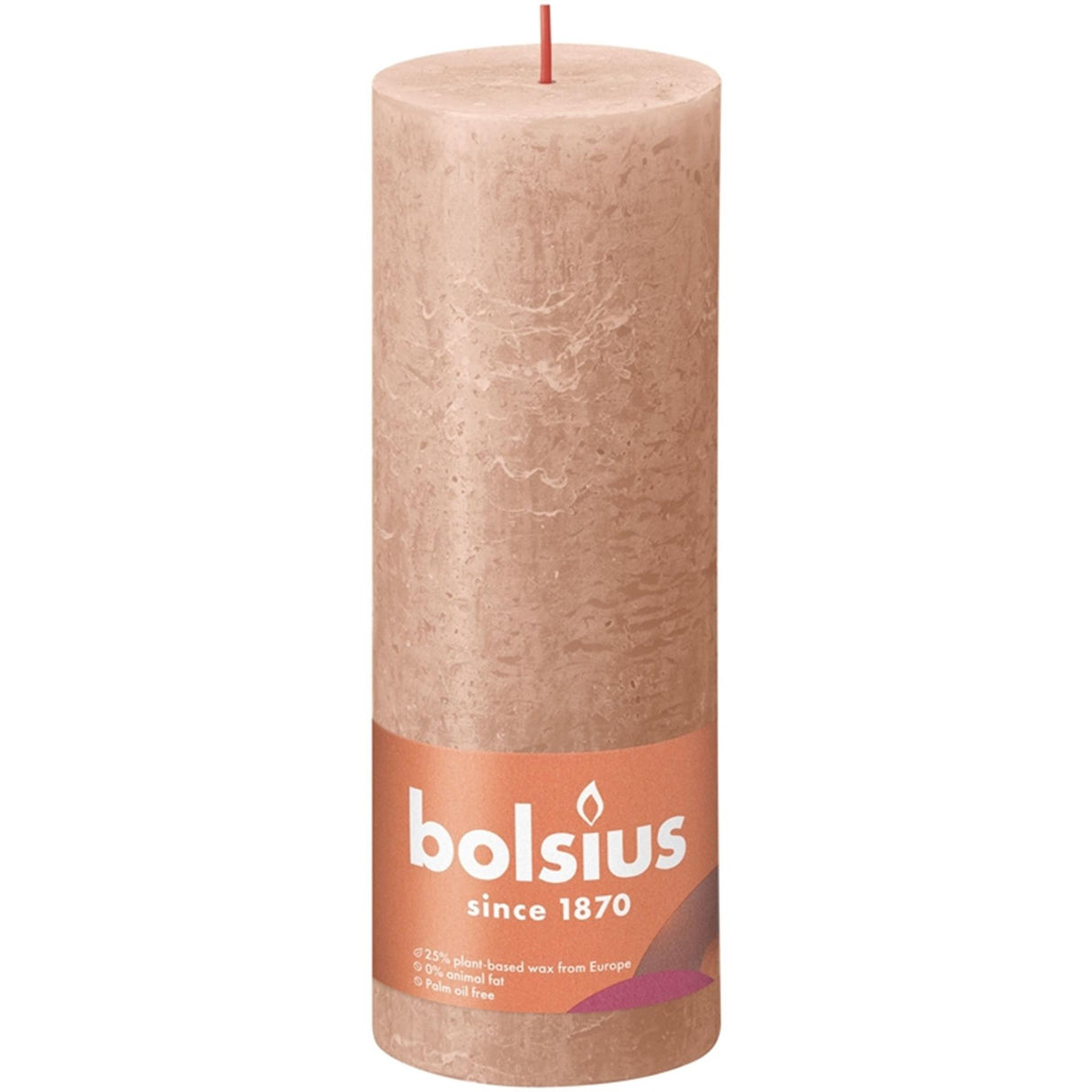 Bolsius rustik stearinlys 190 68 karamel