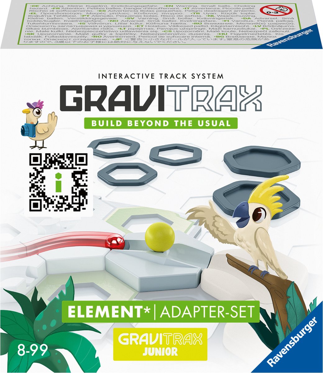 Gravitrax junior adapter sæt - kuglebanesystem til store og små