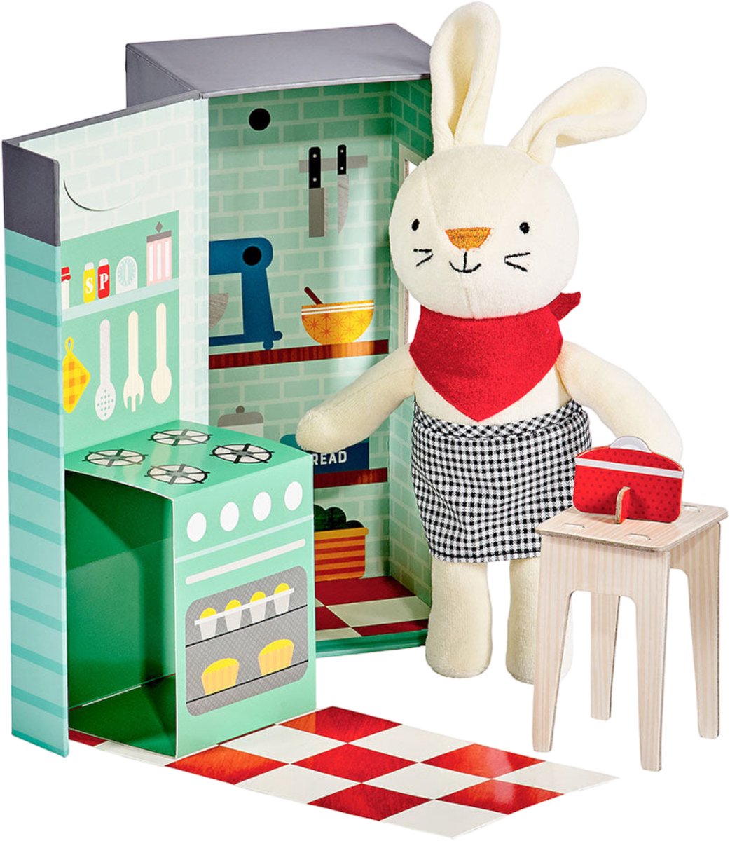 Petit collage - legesæt 'Rubie the rabbit'
