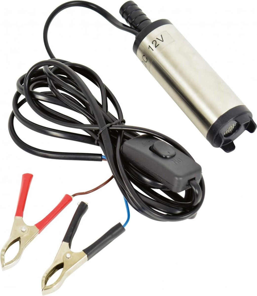Carpoint 12v dykpumpe - væskepumpe - 3m kabel - 16-18 mm tilslutning - til diesel, olievand - kompakt mobil