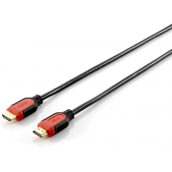 Udstyr 119343 højhastigheds hdmi 1.4 kabel w ethernet, type-a, m->m, 3m, sort