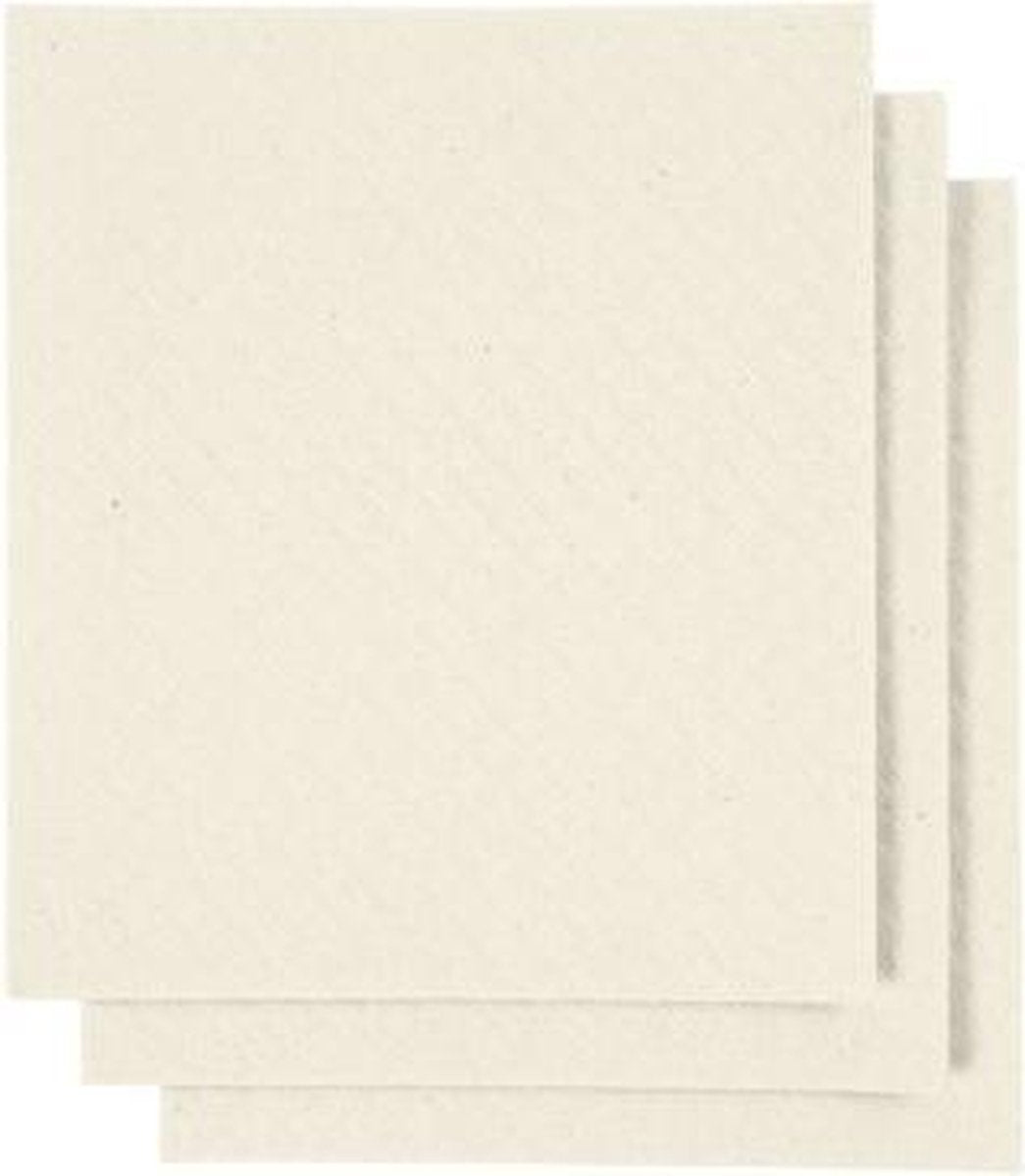 Creativ virksomhed https: www.cchobby.nl svampe-klud-størrelse-17x19-5-cm-off-white-3-piece-1-box
