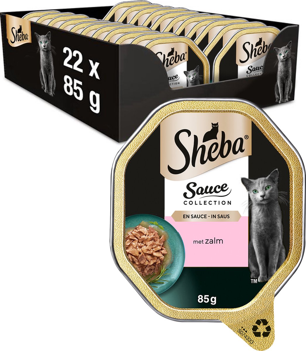 Sheba kattefoder - saucesamling - laks - baljer - 22x85g