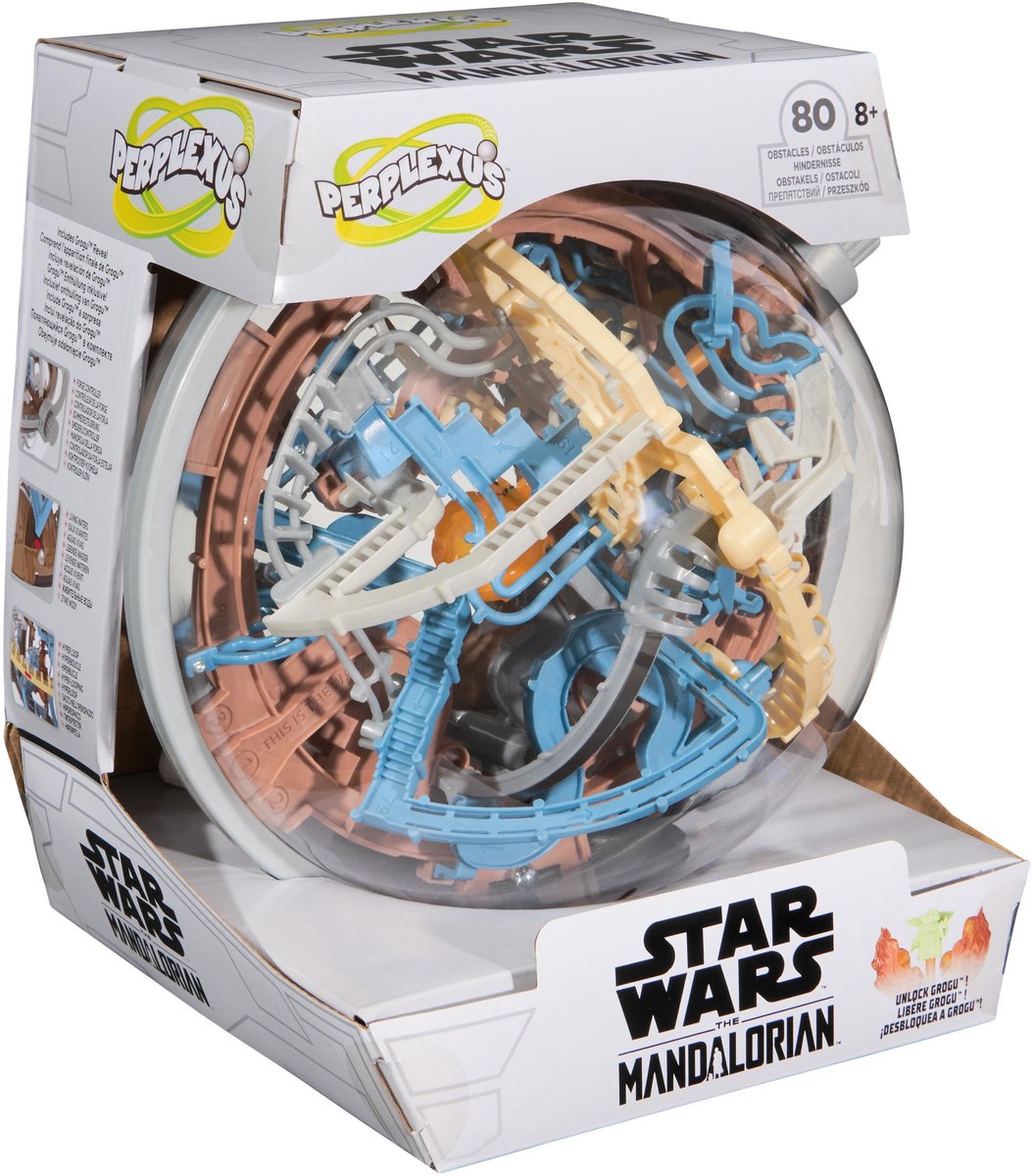 Perplexus - star wars - 3d labyrint spil med mandalorian tema og 80 forhindringer