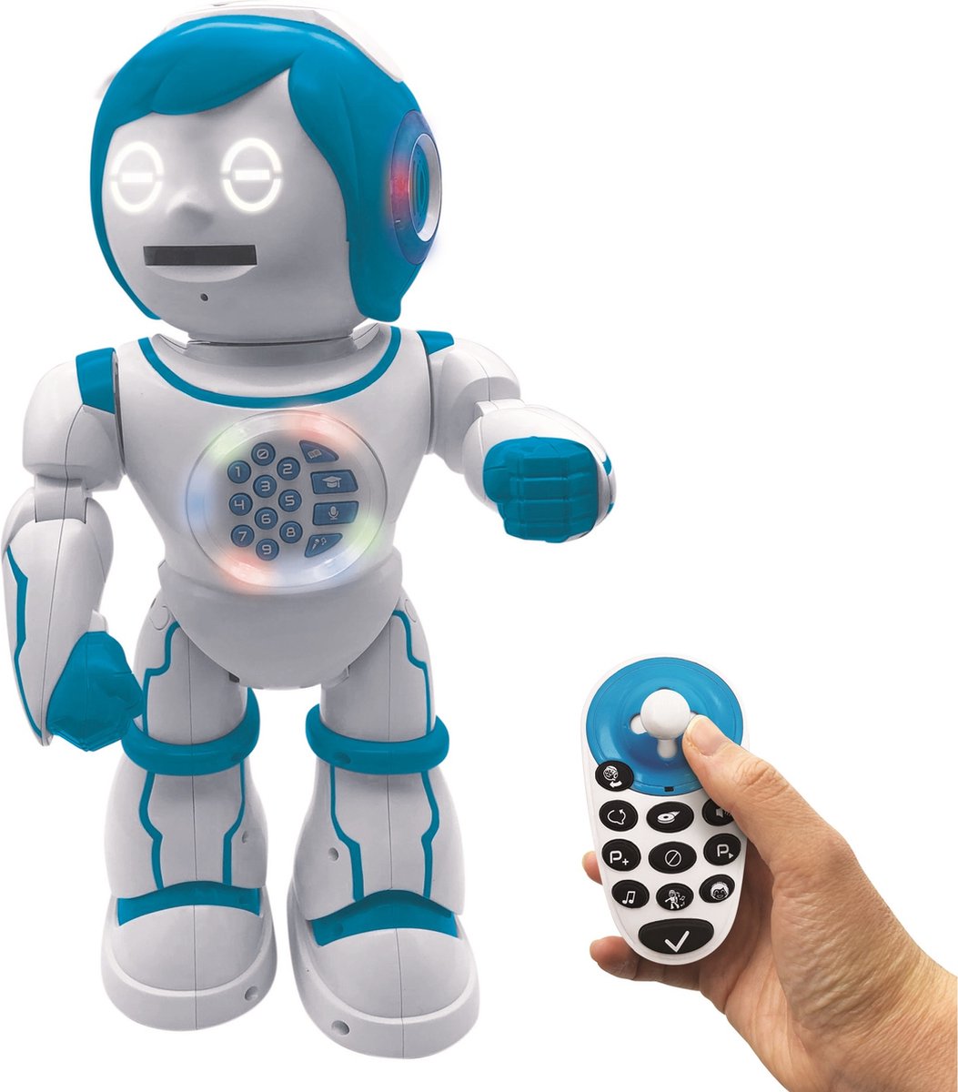 Lexibook powerman® kid min smarte tosprogede robot, stemme med fjernbetjening og story maker (fransk engelsk)