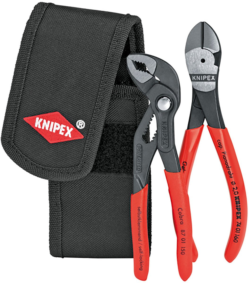 Knipex 002072v02 2-delt minitang sæt i bæltepose