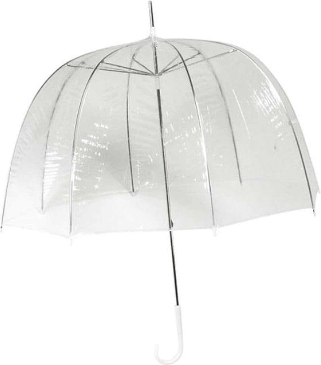 Impliva kuppel paraply - 75 cm diameter - gennemsigtig