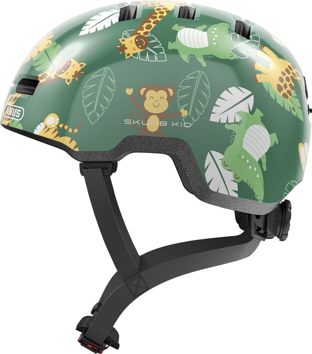 Abus skurb kid - cykelhjelm - børn grønne jungle s (45 - 50 cm)